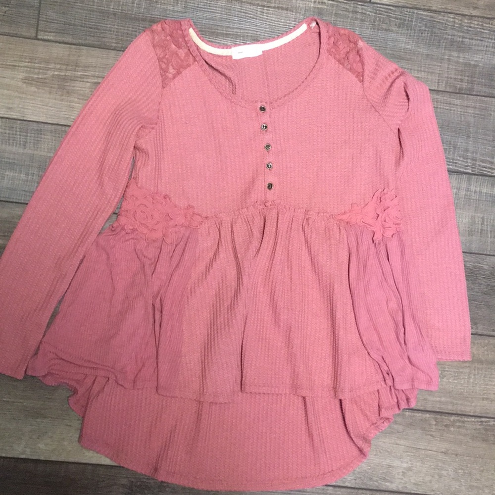 Altar'd State boho flowy top w/embroidered…